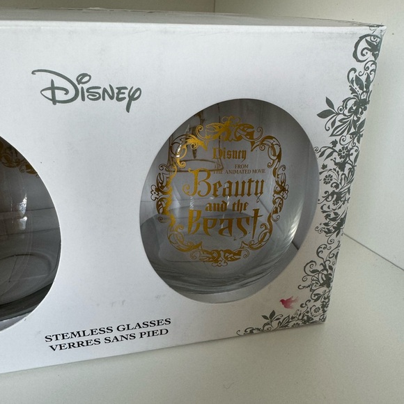 Disney Collection Beauty and the Beast Wine Glasses - Picture 2 of 4